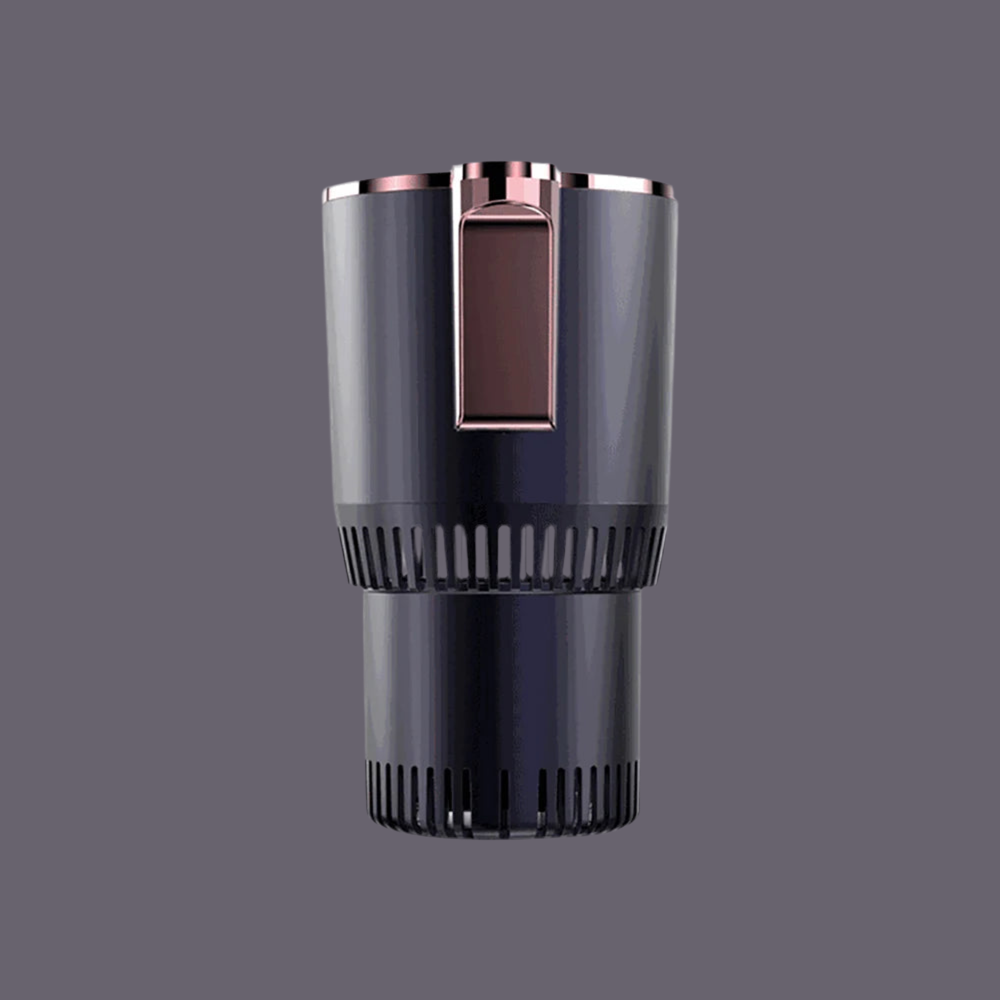 Smart Car 2-In-1 Hot and Cold Cup Drinks Holder Home Fast Refrigeration Cooling/Heating Mini Touch Screen Beverage Mug Drink Can